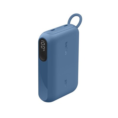 Belkin BoostCharge Power Bank, 10K, Blue (BPB027FQBL)