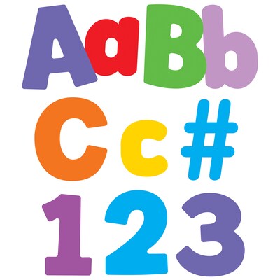 Carson Dellosa 4 Color Splash Combo Pack EZ Letters and Numbers, Multicolored, 219/Pack, 3 Packs/Bundle (CD-130098-3)