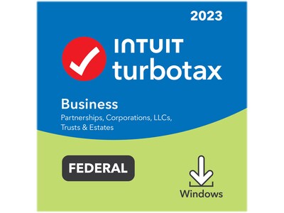 TurboTax Business 2023 Federal for 1 User, Windows, CD/DVD and Download (5102403)