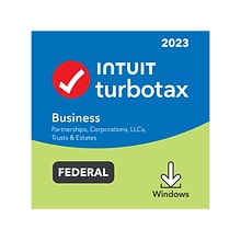 TurboTax Business 2023 Federal for 1 User, Windows, CD/DVD and Download (5102403)