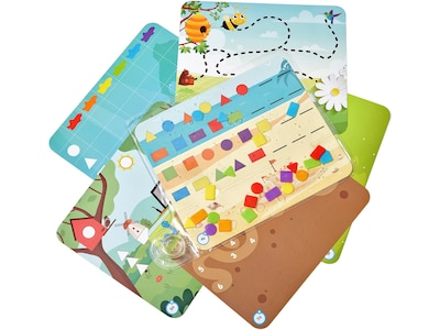 hand2mind Colors & Shapes Sensory Pad Set, Assorted Colors (94491)