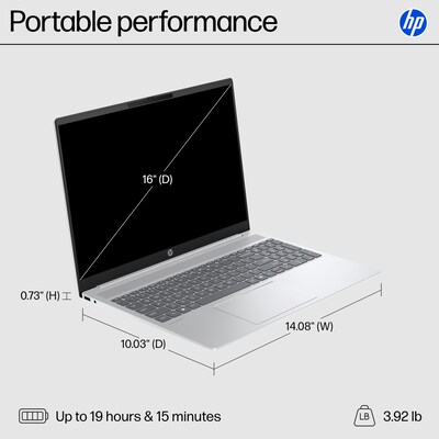 HP Omni Book 5 16" 2K Laptop, Intel Core i5-1334U, 8GB RAM, 512GB SSD, Backlit Keyboard, +19.25 hours battery, Windows 11 Home