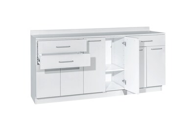 Viva Comfort 36.75"H x 72"W Exam Room Medical Cabinet, 6-Doors, 3-Drawers, Gray (ADIME902-BASE-72-NS-GRY-MK)