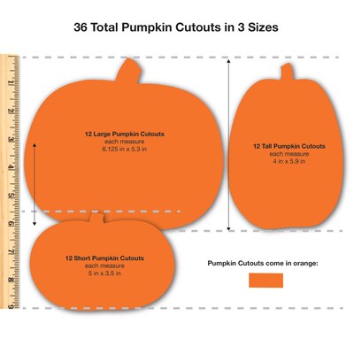 FreshCut Crafts Fall Shape Punch Out Paper Cutouts, 144/Pack (FCC850054391247)