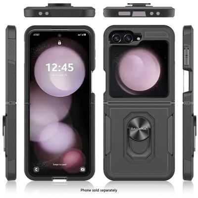 SaharaCase Raider Series Phone Case for Samsung Galaxy Z Flip7 FE, Shock Absorbing, Scorpion Black (CP00873)