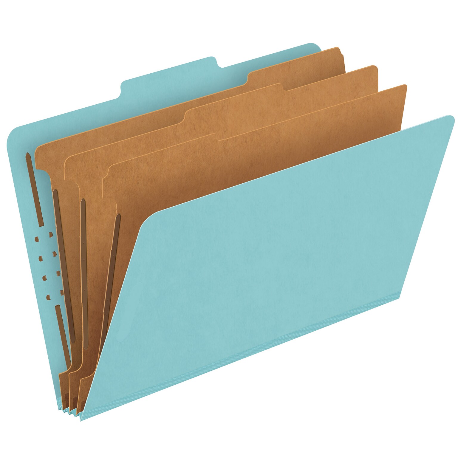 Pendaflex Heavy Duty Pressboard Classification Folder, 3-Dividers, 3 1/2 Expansion, Legal Size, Blue, 10/Box (29094)