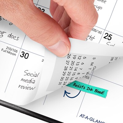 2026-2027 AT-A-GLANCE DayMinder 3.5" x 6" Academic Monthly Planner, Faux Leather Cover, Black (AY53-00-27)