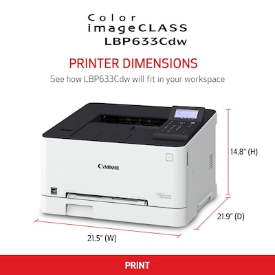 Canon Color imageCLASS LBP633Cdw Wireless Color Laser Printer (5159C002)