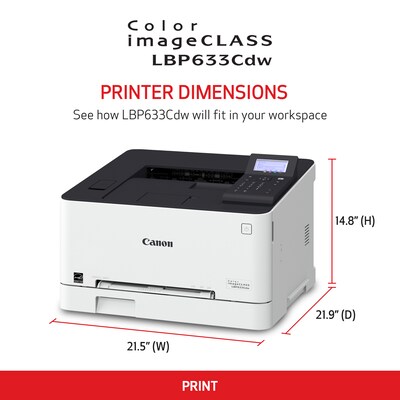 Canon Color imageCLASS LBP633Cdw Wireless Color Laser Printer (5159C002)