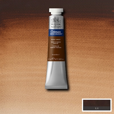 Winsor & Newton Watercolor Paint Tube, Burnt Umber (WNX0308076)