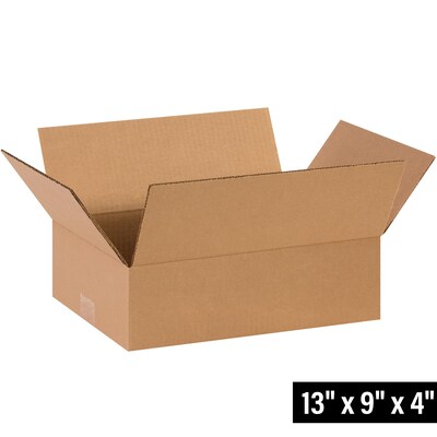 13 x 9 x 4 Shipping Boxes, 32 ECT, 25/Bundle (1394R)
