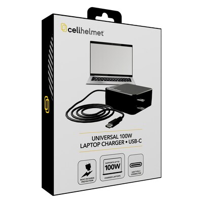 cellhelmet Universal 100W, USB-C Laptop Charger, Black (PL-205)