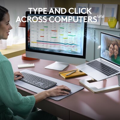 Logitech MK955 Wireless Keyboard and Optical Mouse Combo, Black (920-012425)