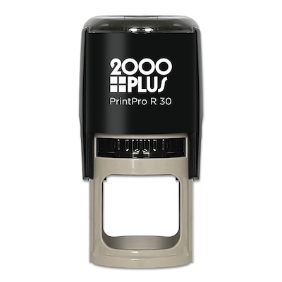 Custom 2000 Plus® PrintPro™ Self-Inking Round Stamp, 1-1/8 Diameter