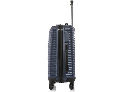 DUKAP Adly 21.45" Hardside Suitcase, 4-Wheeled Spinner, Navy Blue (DKADL00S-BLU)