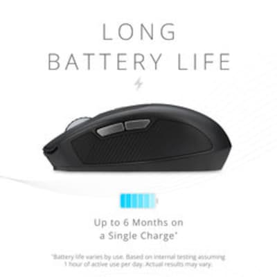 Kensington Pro Fit Ergo MY435 EQ Wireless Mouse, Black (K72501NA)