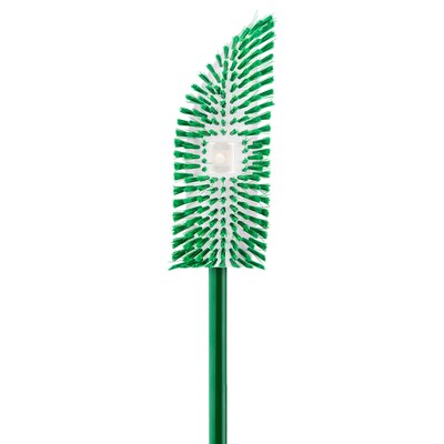 Libman No Knees Floor Scrub, Steel Handle, 11, Green/ White, 4/Carton (0122)