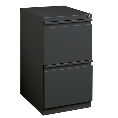 Quill Brand® 2-Drawer Vertical File Cabinet, Locking, Charcoal, Letter, 19.88"D (26819D)