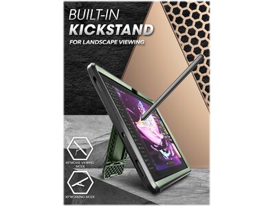 SUPCASE Unicorn Beetle PRO Rugged Case for Galaxy Tab S8 Ultra, Dark Green (SUP-2022TabS8Ultra-14.6-UBPro-SP-Guldan)