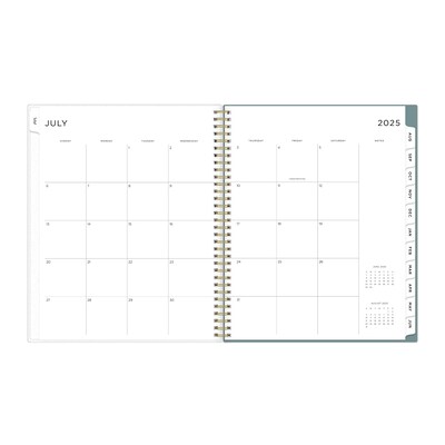 2025-2026 Blue Sky Splatter Dot 8.5" x 11" Academic Year Monthly Planner, Plastic Cover, Multicolored (149043-A26)