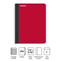Staples® Premium Composition Notebooks, 7.5 x 9.75, College Ruled, 100 Sheets, Red (TR58344M CC)