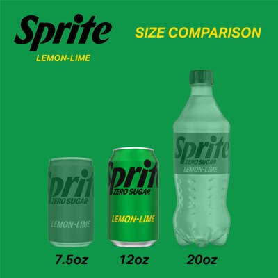 Sprite Zero Sugar Lemon-Lime Soda, 12 oz., 24 Cans/Carton (00049000037111)