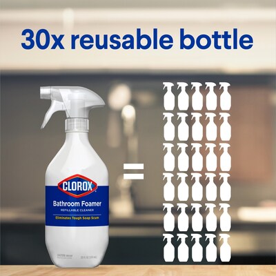 Clorox Multipurpose Degreaser Cleaner Refillable Starter Kit, Crisp Lemon Scent, 1.13 Fl. Oz. (60160)