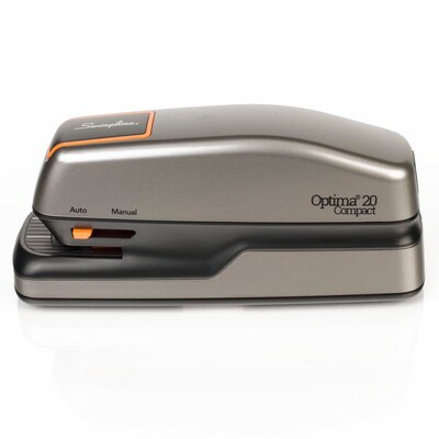 Swingline Optima 20 Electric Stapler, 20-Sheet Capacity, Gray/Silver (48207)