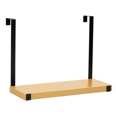Mind Reader Hanging Desk Shelf, Brown (HOOKSHELF-BRN)