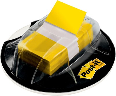 Post-it® Flags, 1 Wide, Yellow, 200 Flags/Pack (680-HVYW)