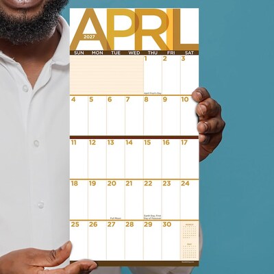 2027 TF Publishing Big Print 7" x 7" Monthly Wall Calendar, Multicolored (27-2111)