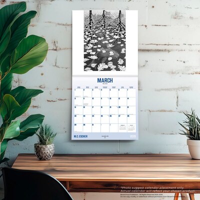 2026 BrownTrout M.C. Escher 12" x 12" Monthly Wall Calendar (9798330707065)