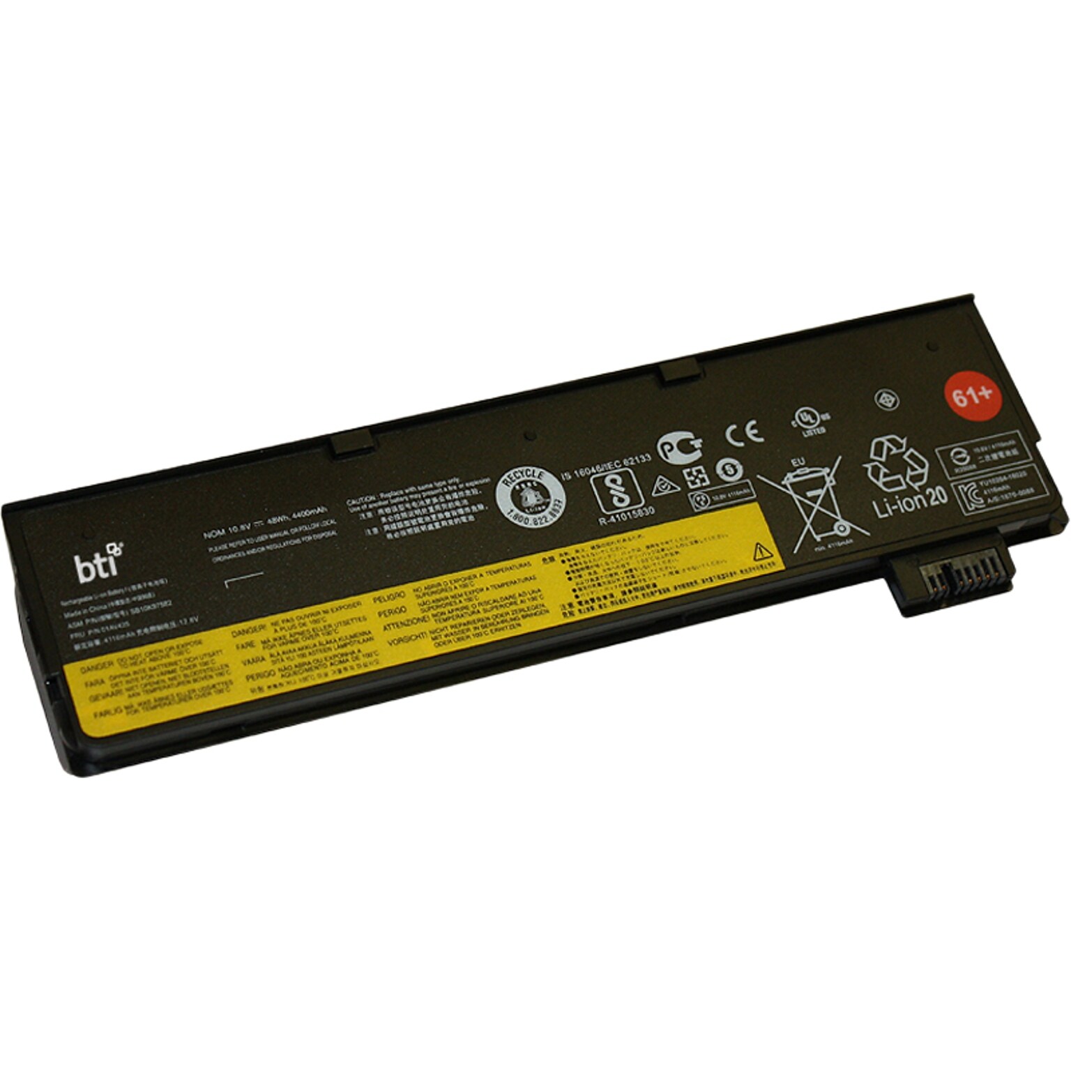 Battery Technology Li-Ion Replacement Battery for Lenovo Laptop, 4116mAh (LN-4X50M08811-BTI)