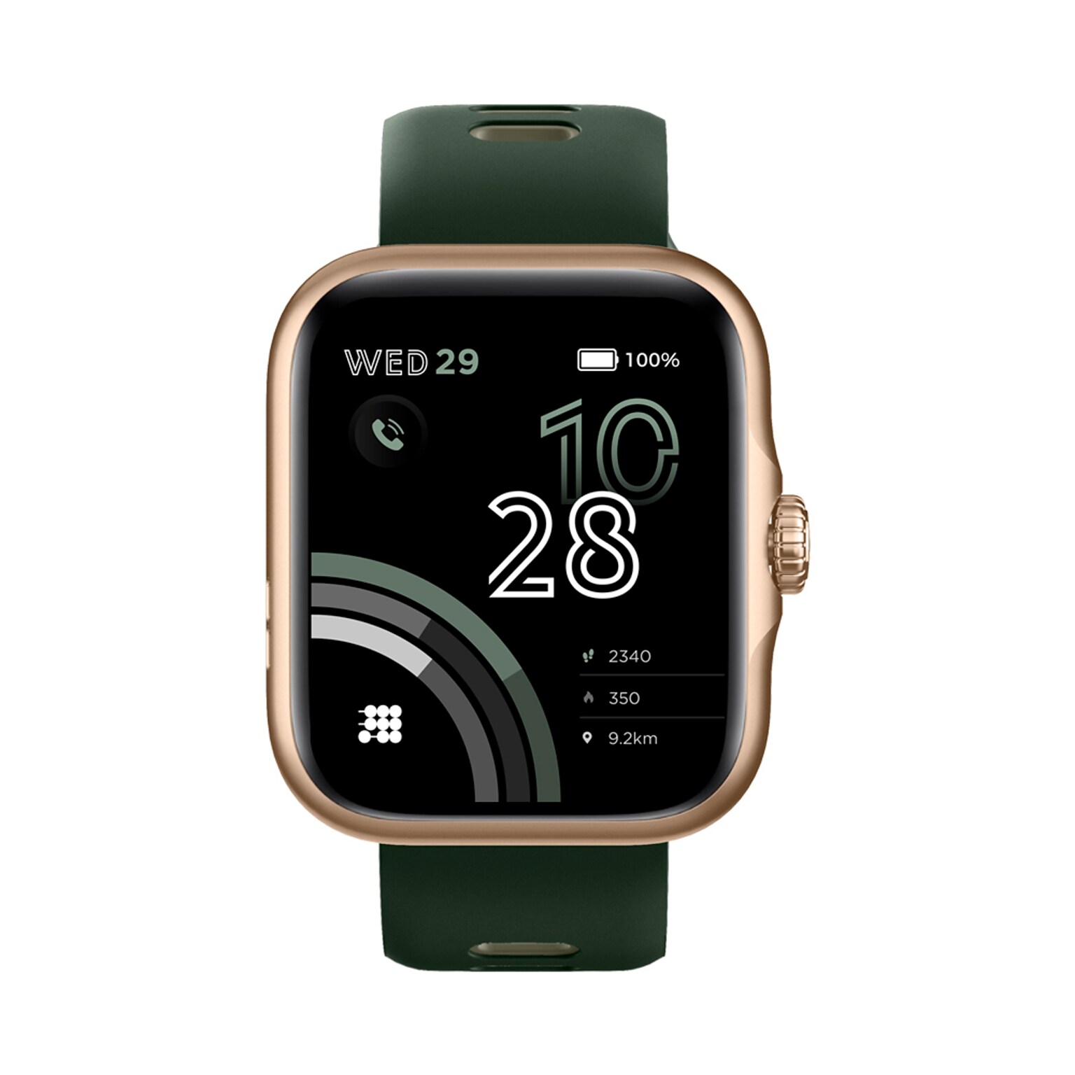 Cubitt VIVA Pro Smartwatch, GPS, 45.21mm, Aluminum Case, Forest Green Sport Band (CT-VIVAP3)
