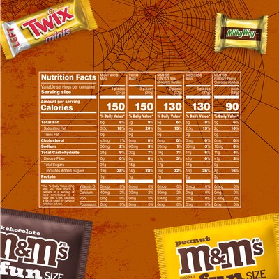 Mars Halloween Milk Chocolate Variety Candy Pack, 76.94 oz., 200 Pieces (462823)