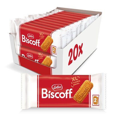 Lotus Biscoff Caramel Cookies, 0.9 oz., 20/Box (LOT53613)