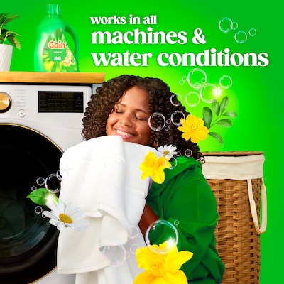 Gain HE Liquid Laundry Detergent, Original Scent, 134 Loads, 177 oz. (19114)