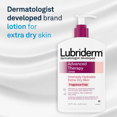 Lubriderm Advanced Therapy Lotion, Fragrance-Free, 16 fl. oz. (764698)