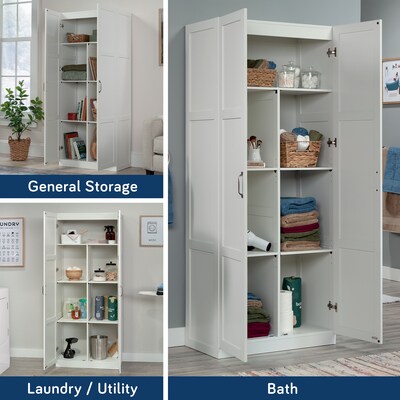 Sauder Select 71"H Storage Cabinet, White (419636)