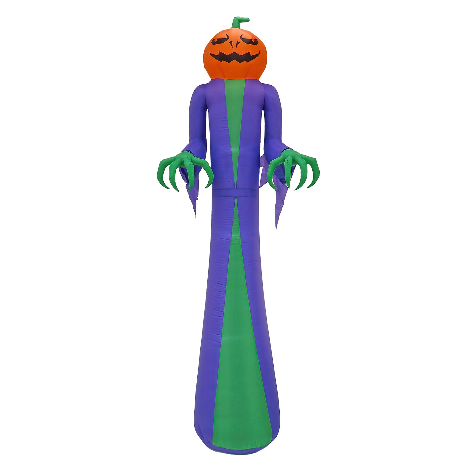 National Tree Company 12 Inflatable Halloween Pumpkin Ghost, 4 White LED lights- UL (MZ17-HLN2064360)