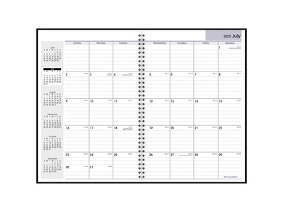 2023-2024 AT-A-GLANCE DayMinder 8 x 12 Academic Monthly Planner, Black (AY2-00-24)