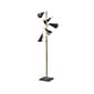 Adesso Owen Tree 71.5" Antique Brass Floor Lamp with 5 Cone Shades (3477-21)