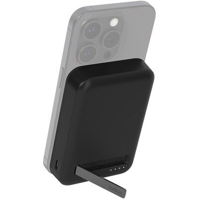 Belkin BoostCharge Pro GaN MagSafe Magnetic Wireless Power Bank, 3.3ft, Black (BPD008BTBK)