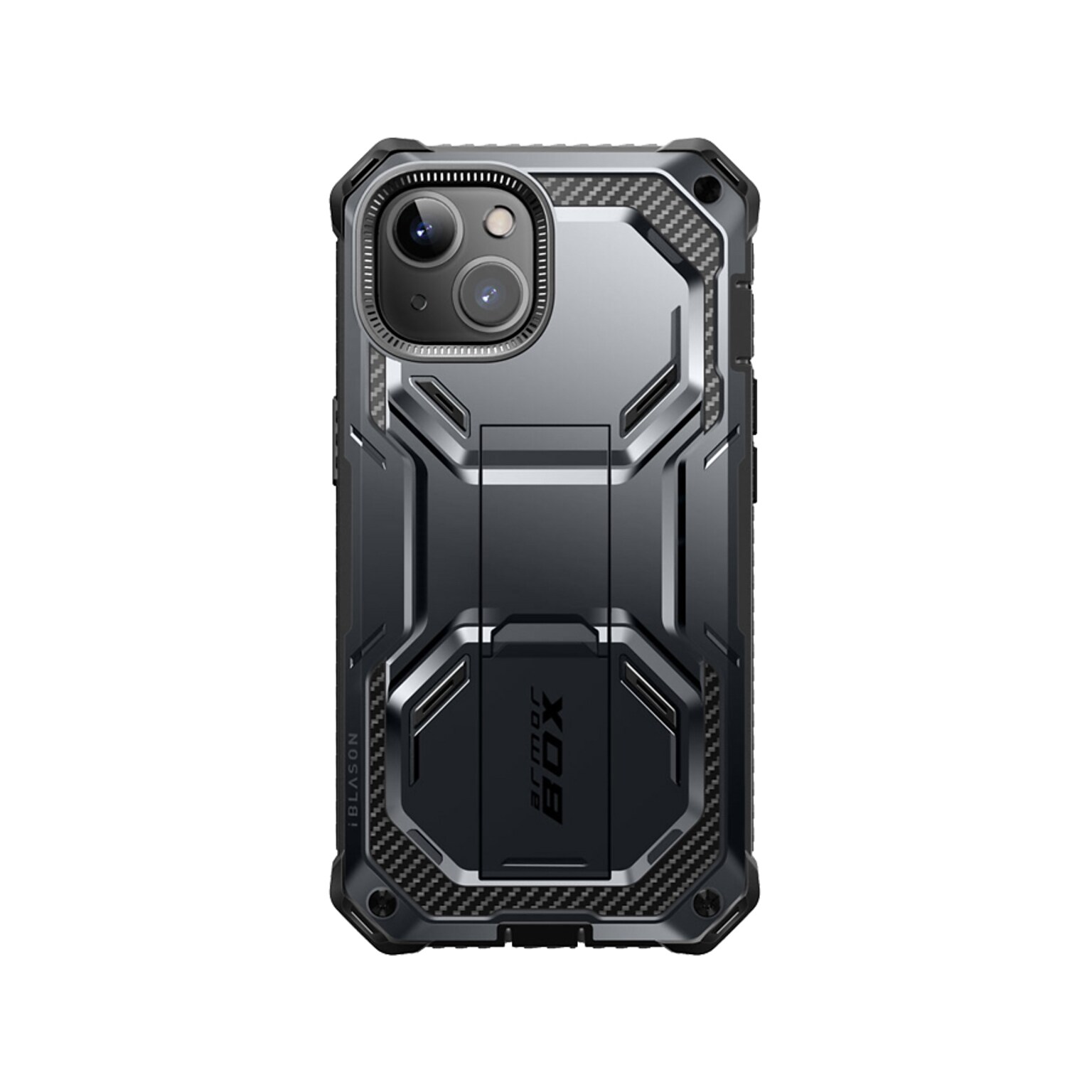 i-Blason Armorbox Black Rugged Case for iPhone 14 (iPhone2021/22-6.1-Armorbox-SP-Black)