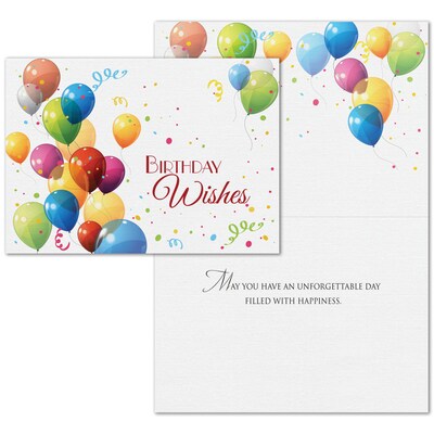 7 7/8" x 5 5/8" Birthday Assortment Cards, with Envelopes