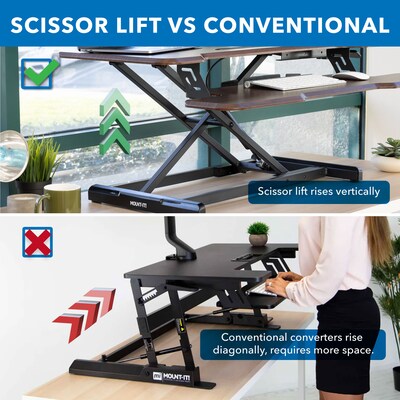 Extra wide deals standing desk converter