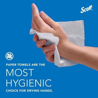 Scott Recycled Paper Towels, 1-ply, 128 Sheets/Roll, 20 Rolls/Pack (41482)