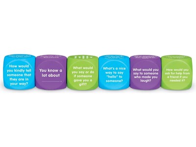 Learning Resources Be Kind Conversation Cubes, 6/Set (LER7377)