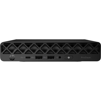 HP ProDesk 4 Mini G1i Desktop Computer, Intel Core Ultra 5 225T, 16 GB RAM, 256 GB SSD, Windows 11 Pro (D32MZAT#ABA)