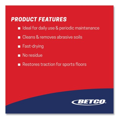 Betco Squeaky Concentrate Floor Cleaner, Characteristic Scent, 1 Gal. Bottle, 4/Carton (BETB06950412)